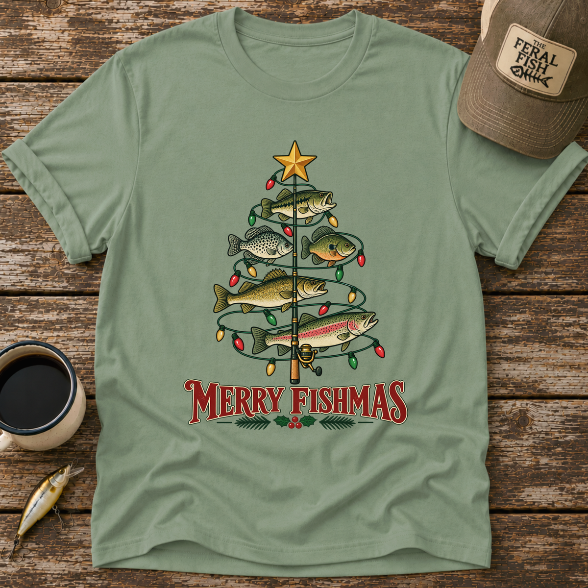 Merry Fishmas Tree T-Shirt