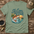 She Came To Fish Redfish T-Shirt