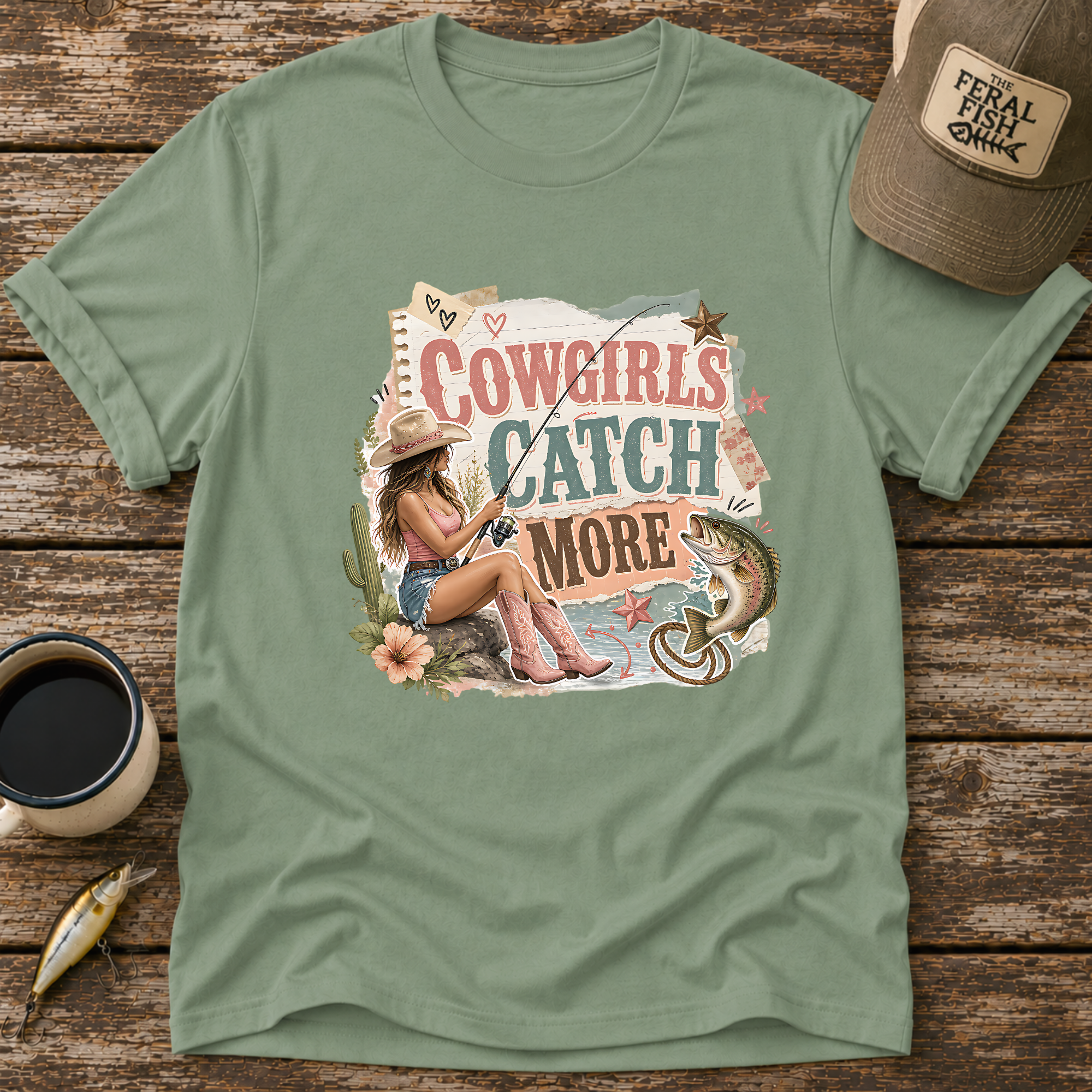 Cowgirls Catch More T-Shirt
