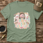 Fishing Hair Don't Care Scrapbook T-Shirt