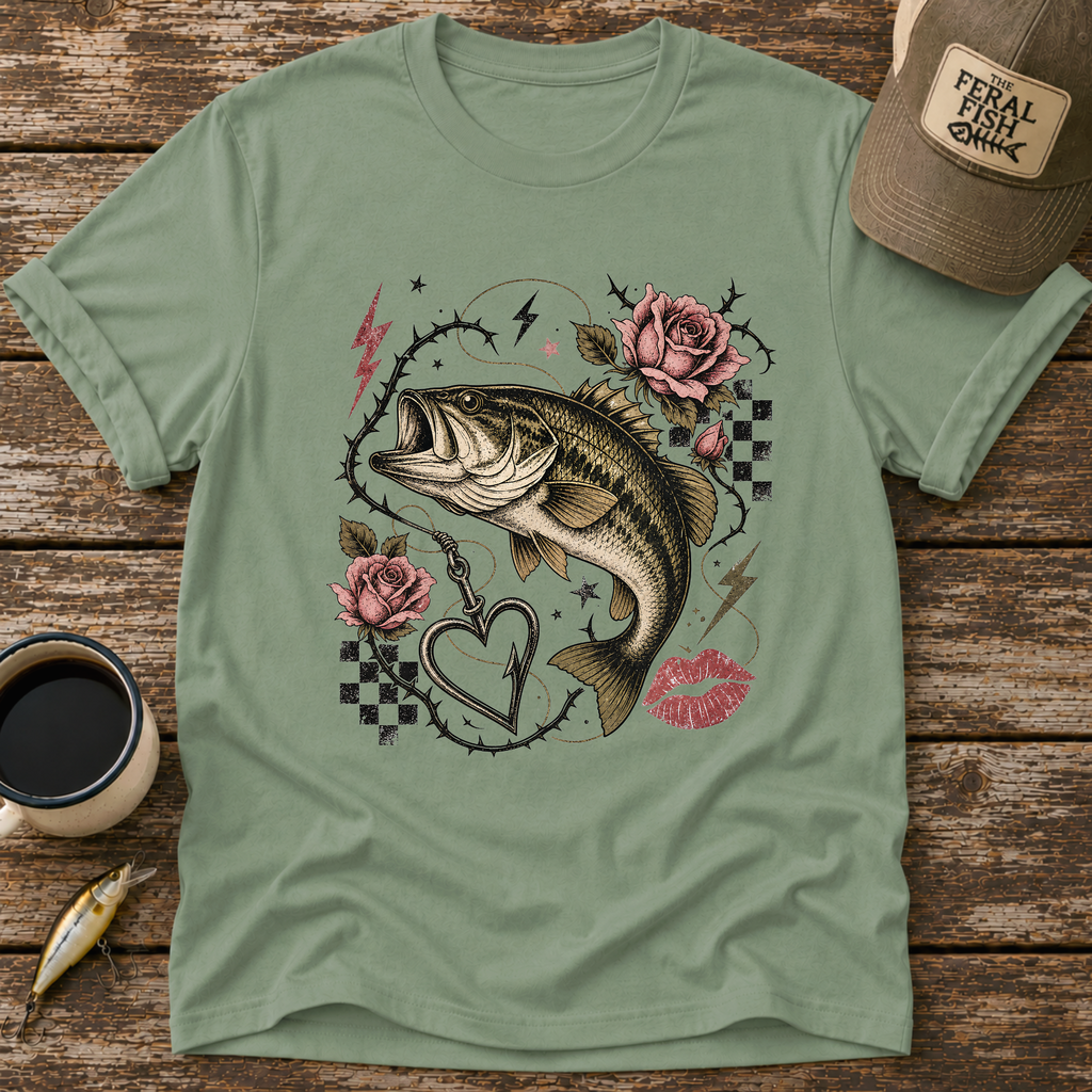 Bass & Hook Heart T-Shirt