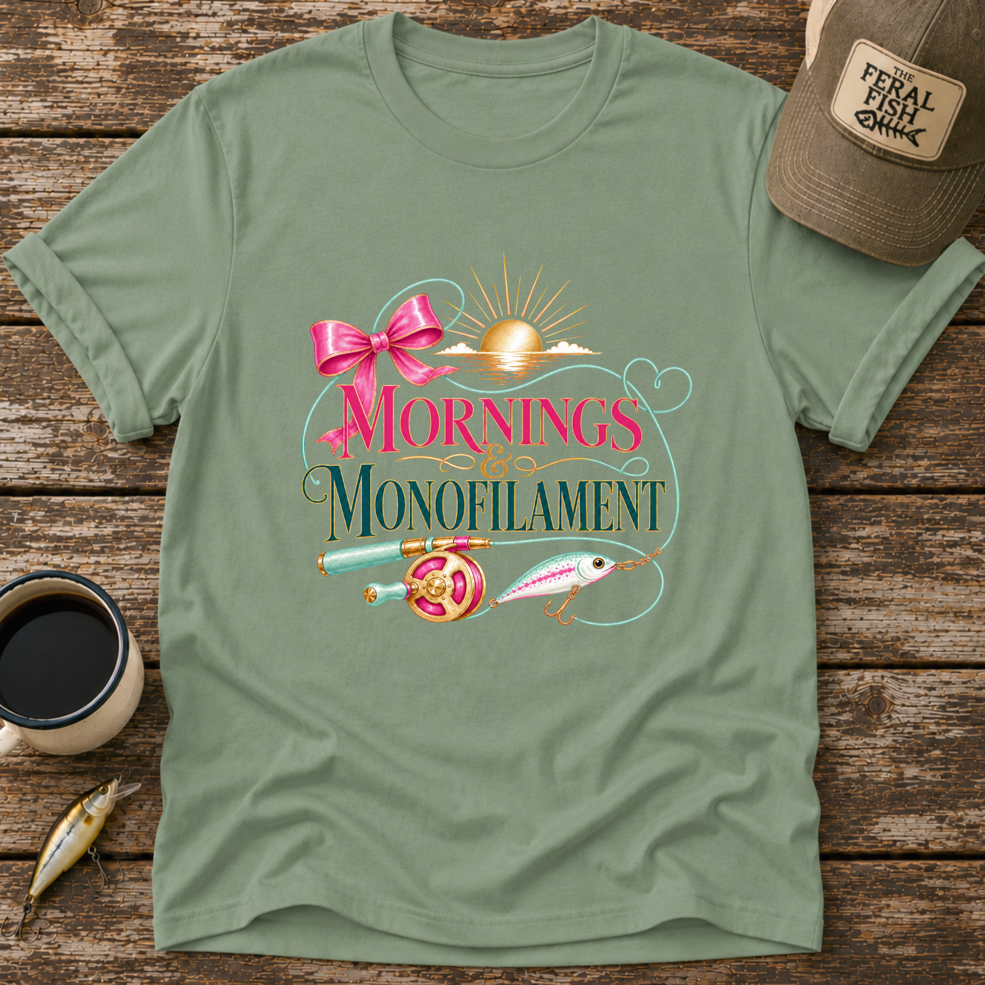 Mornings & Monofilament T-Shirt