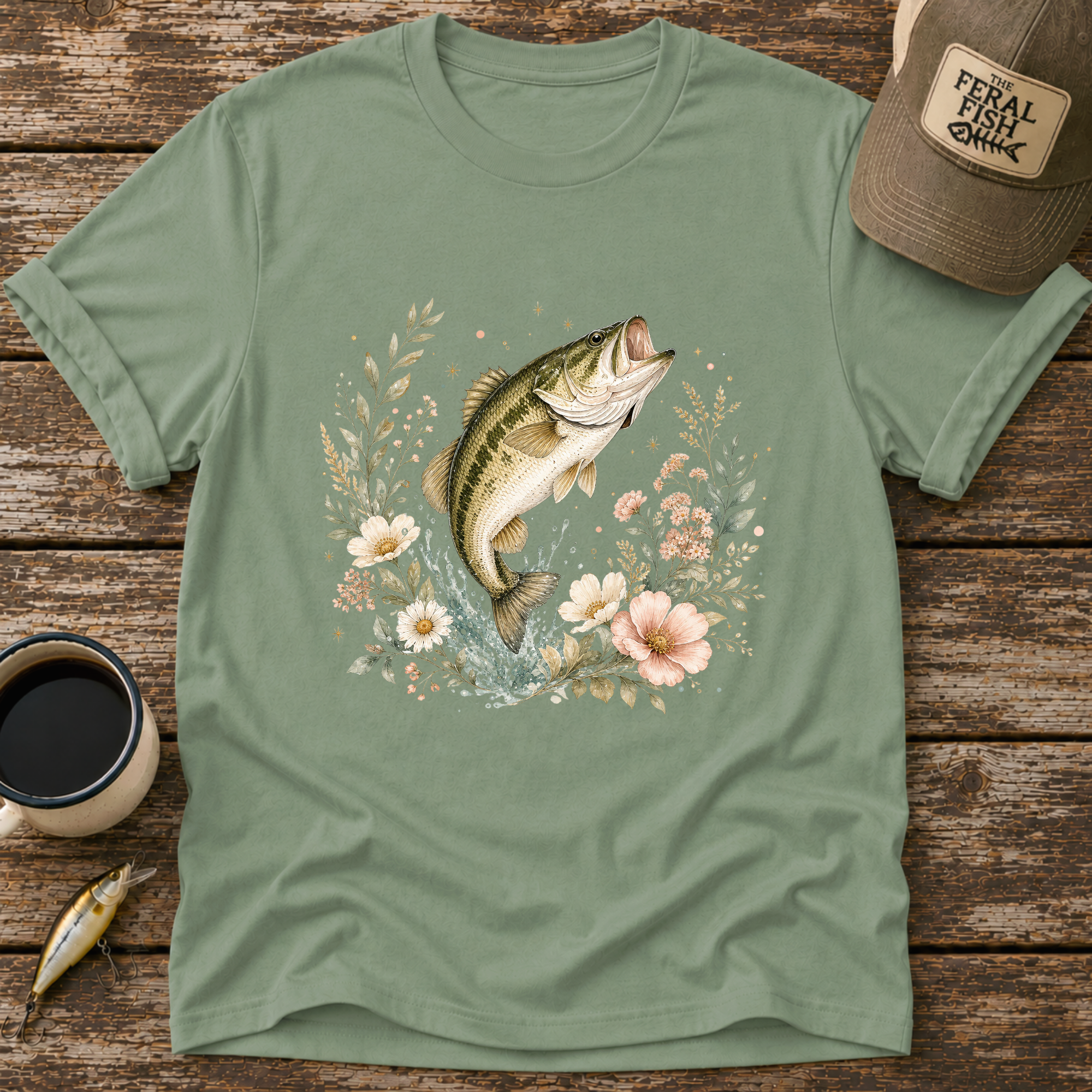Bass and Florals T-Shirt