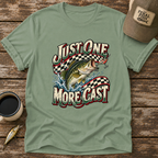 Just One More Cast Checkered T-Shirt