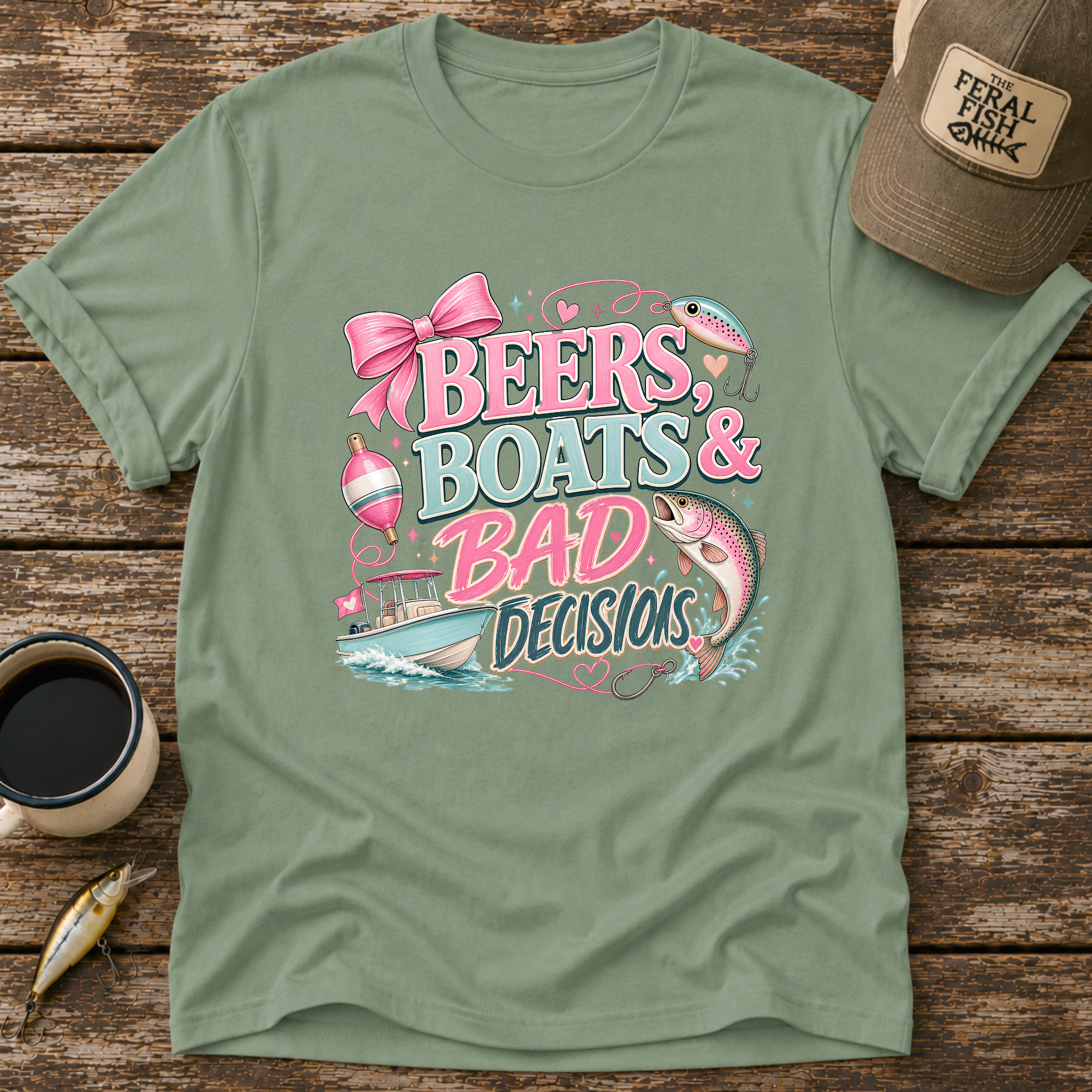 Beers Boats & Bad Decisions T-Shirt