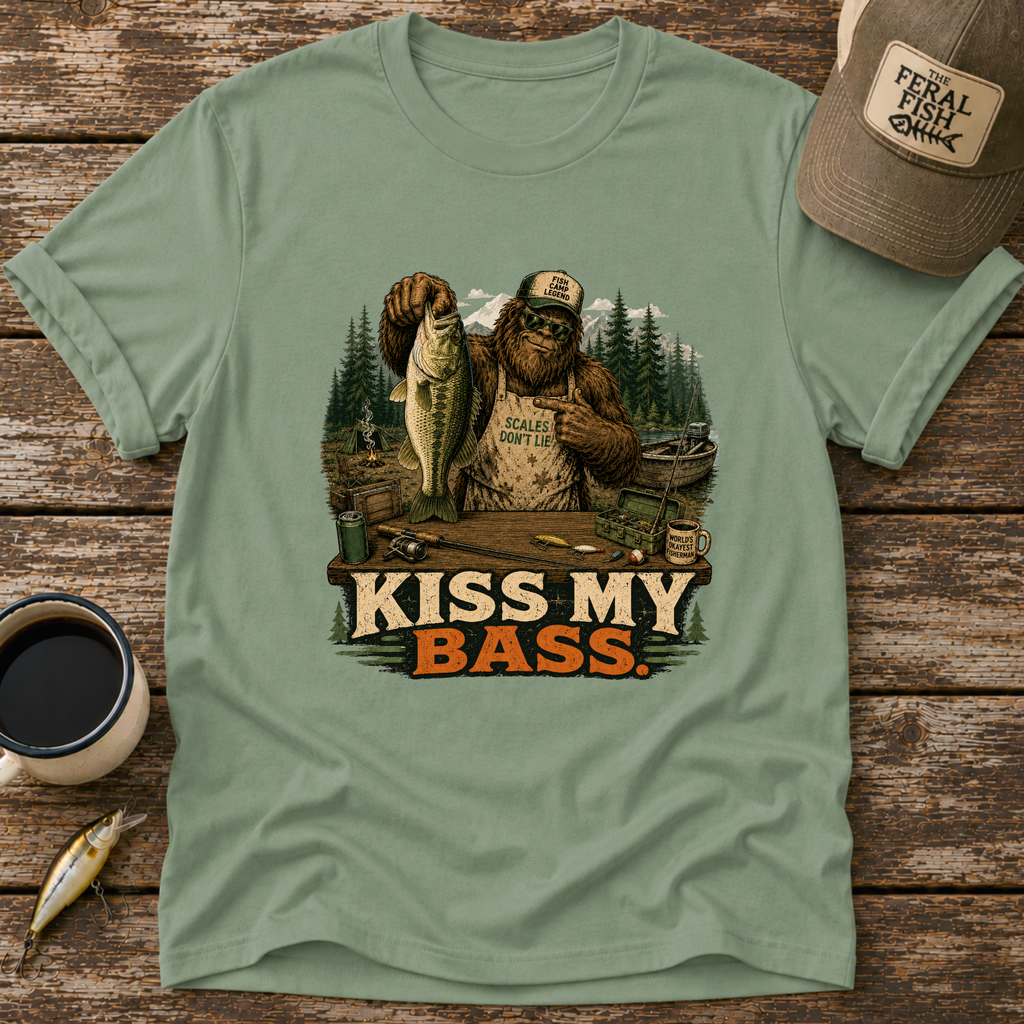 Kiss My Bass Bigfoot T-Shirt