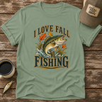 I Love Fall Fishing Bass T-Shirt