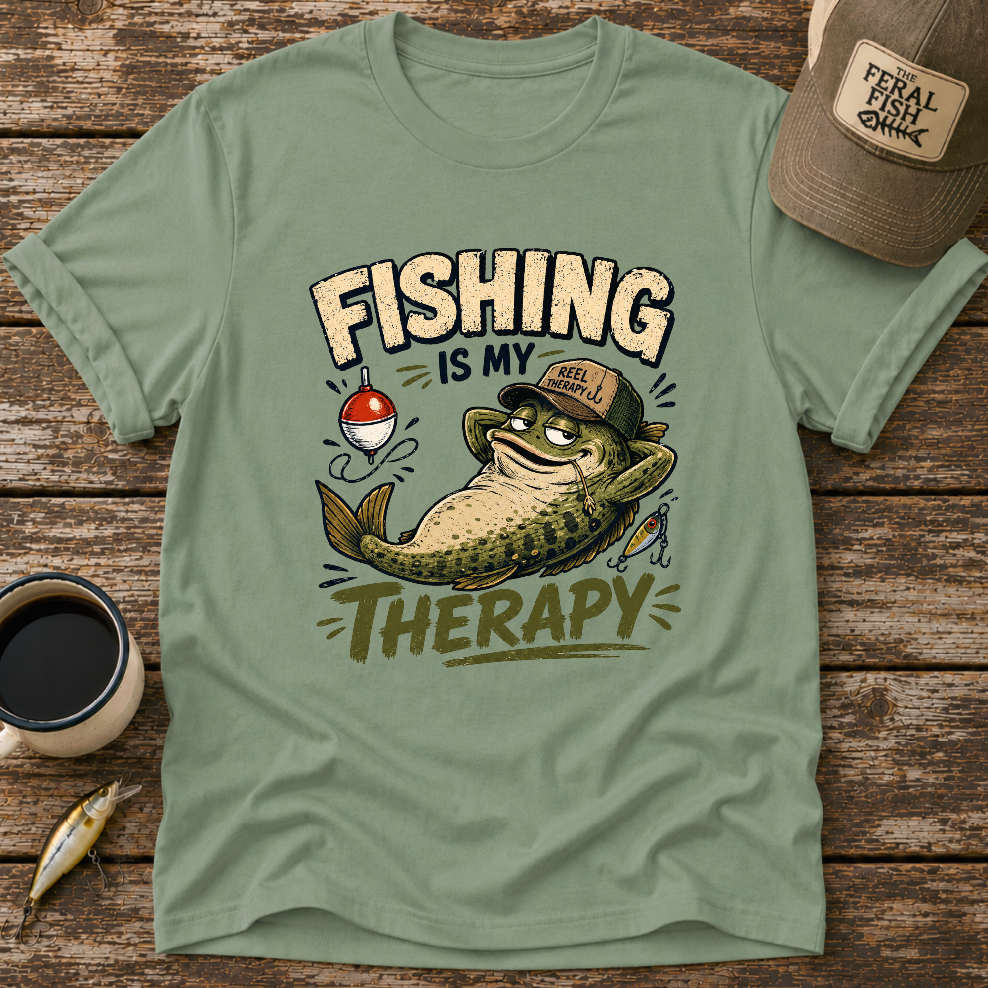 Fishing Is My Therapy T-Shirt