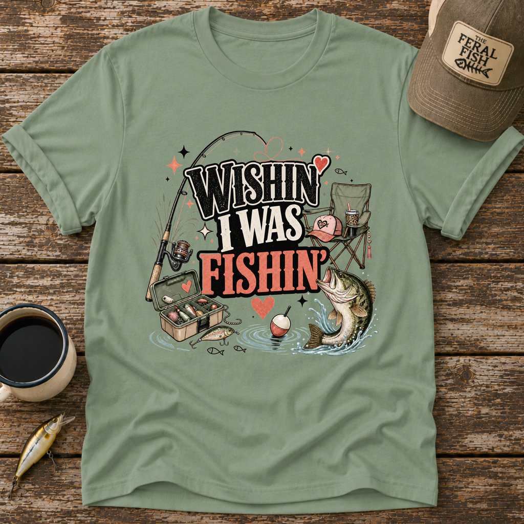 Wishin' I Was Fishin' T-Shirt