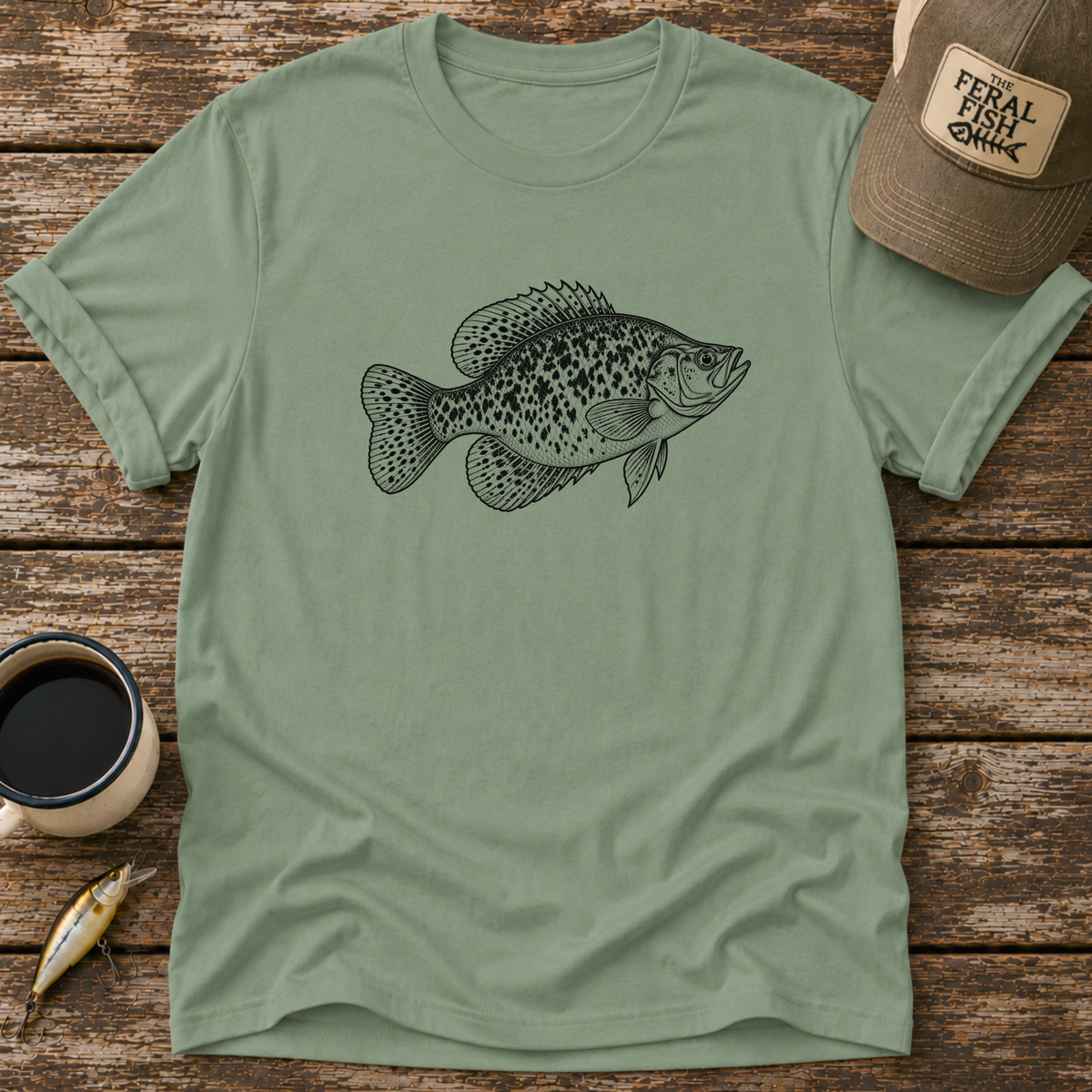 Crappie Drawing T-Shirt