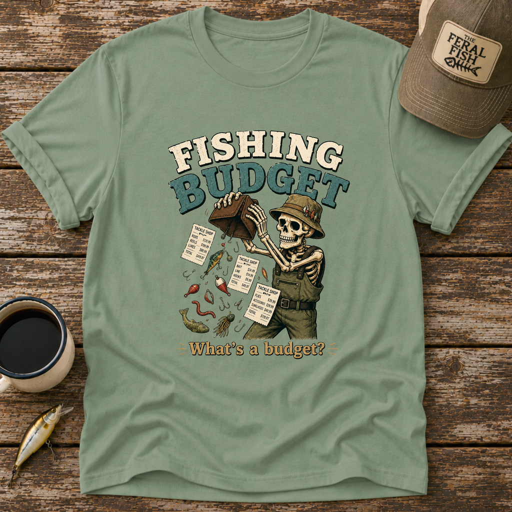 Fishing Budget Skeleton T-Shirt