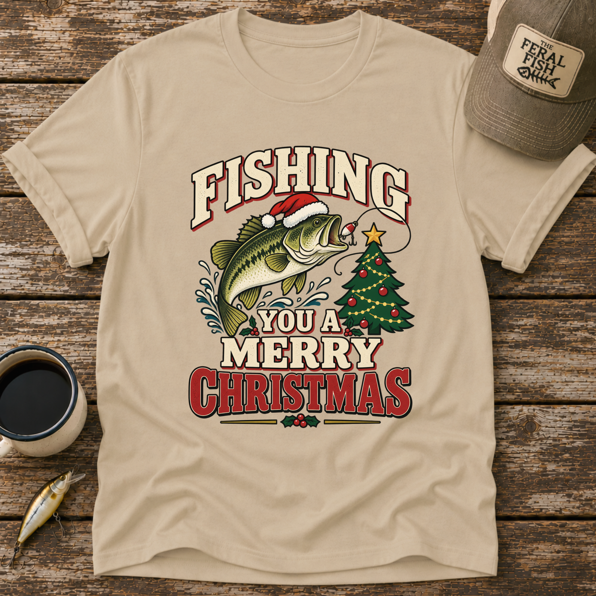 Fishing You A Merry Christmas T-Shirt