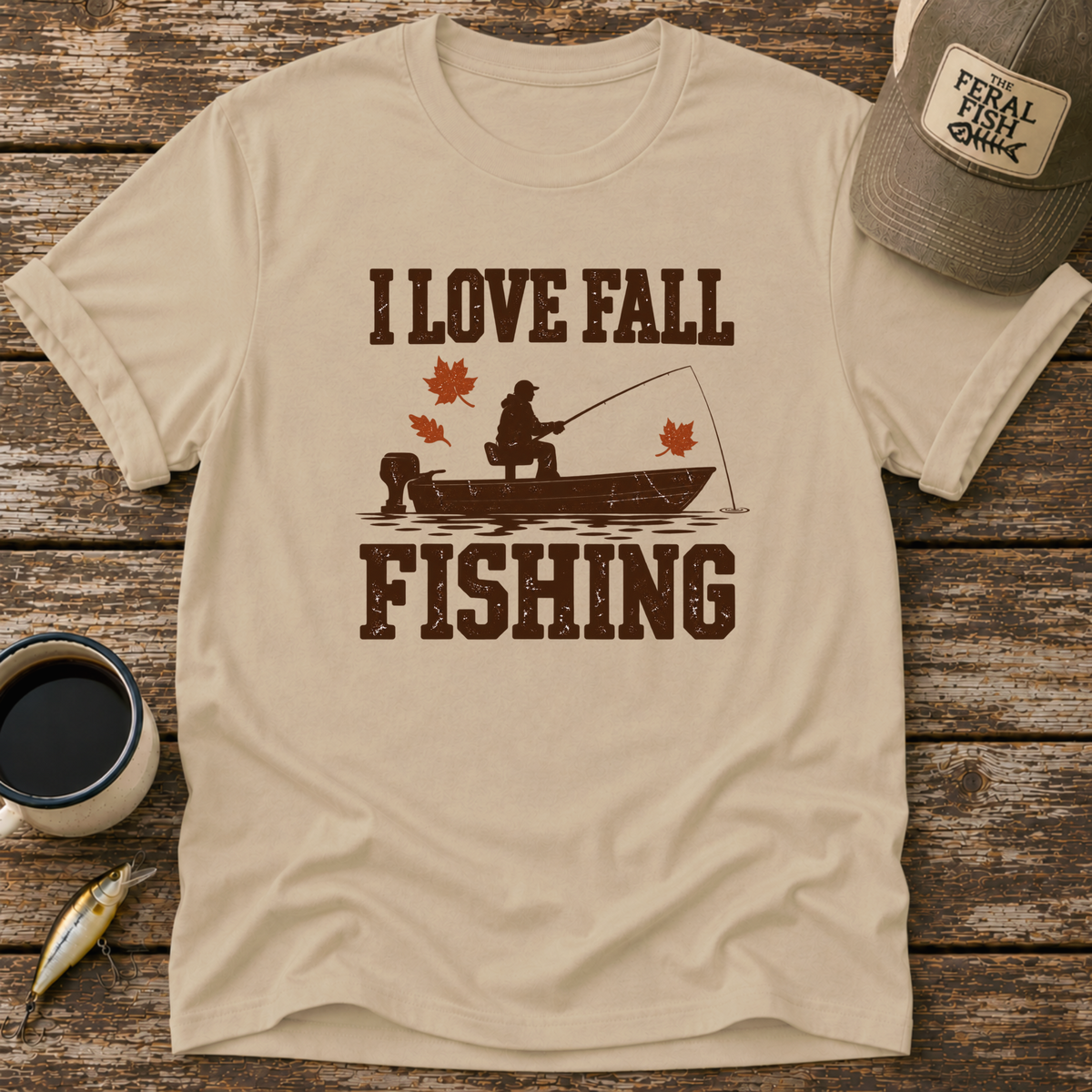 I Love Fall Fishing T-Shirt