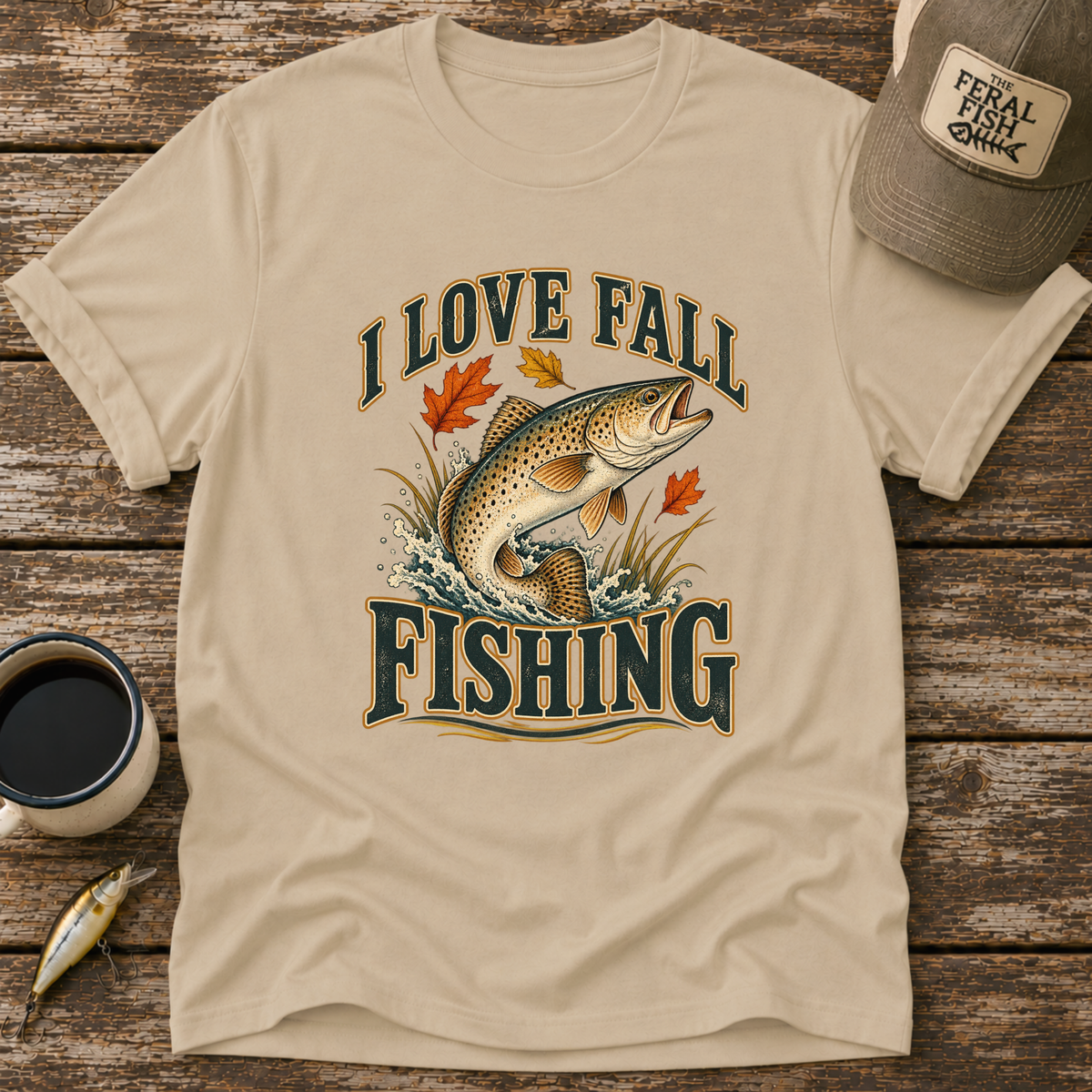 I Love Fall Fishing Trout T-Shirt