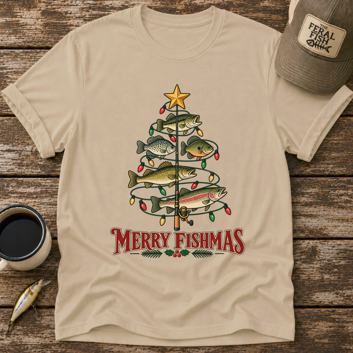 Merry Fishmas Tree T-Shirt