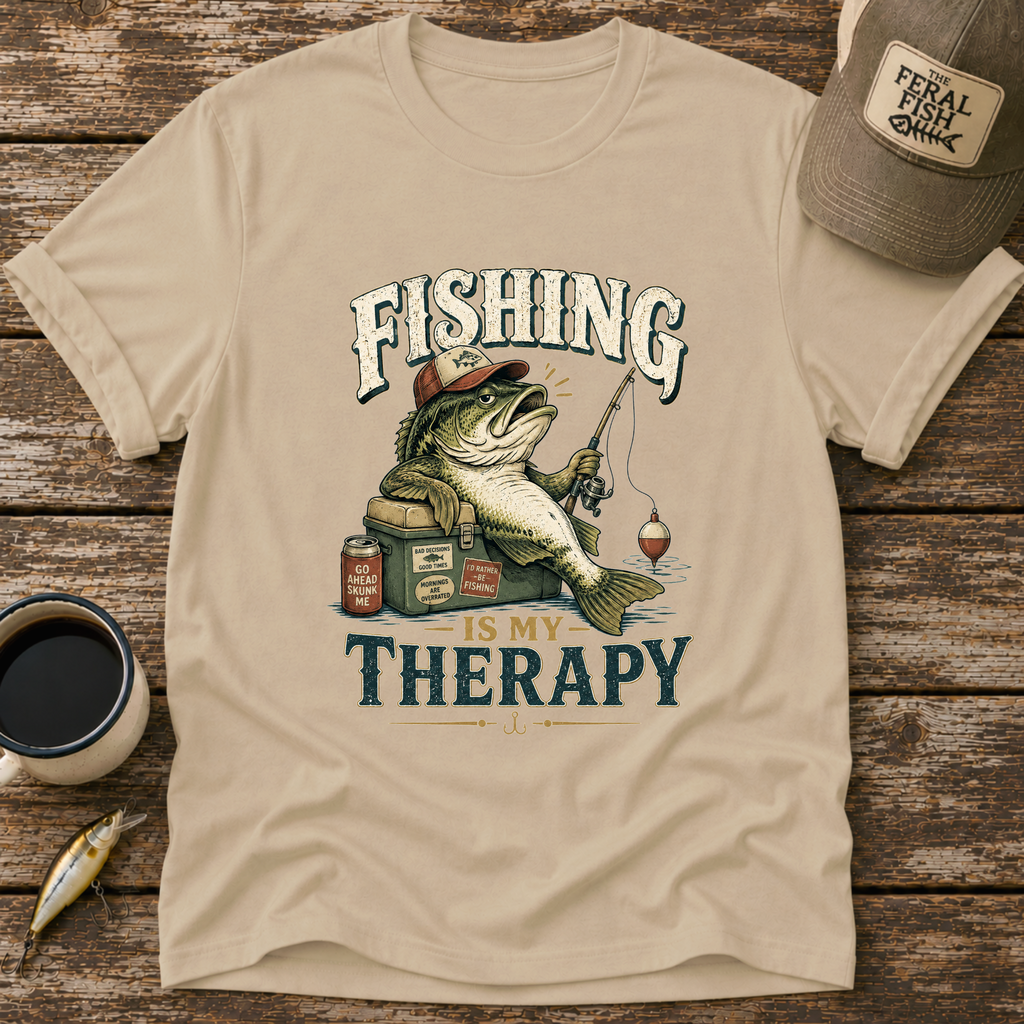 Fishing Is My Therapy T-Shirt