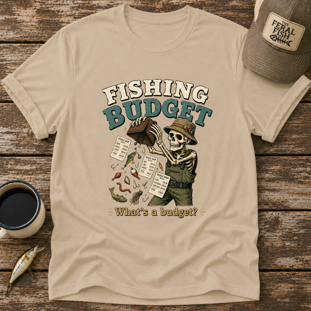 Fishing Budget Skeleton T-Shirt