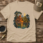 Bigfoot & Swamp Creature Fishing T-Shirt