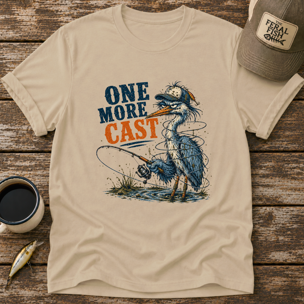 One More Cast Heron T-Shirt