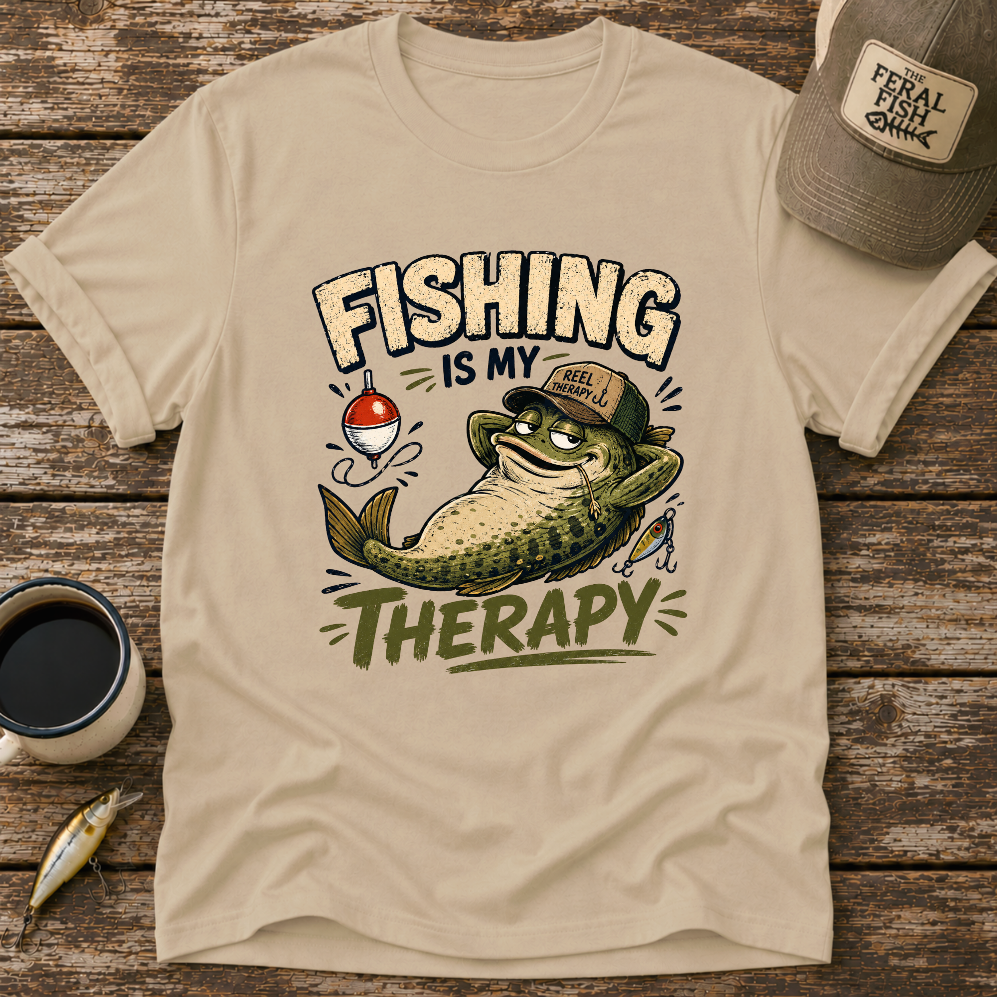 Fishing Is My Therapy T-Shirt