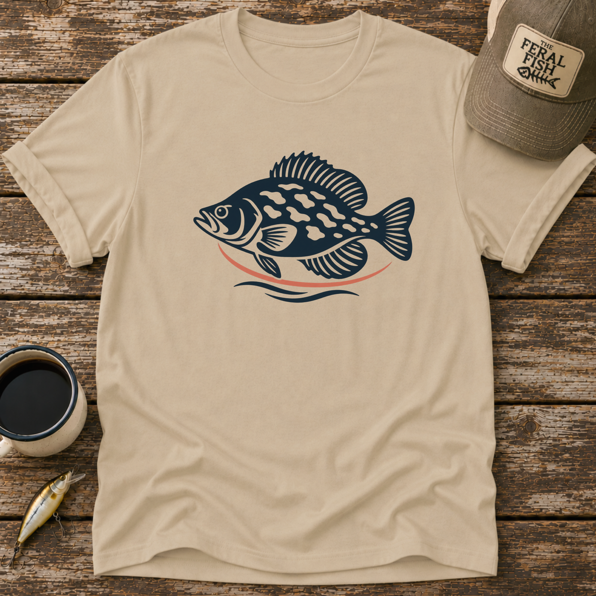 Retro Crappie Fish T-Shirt