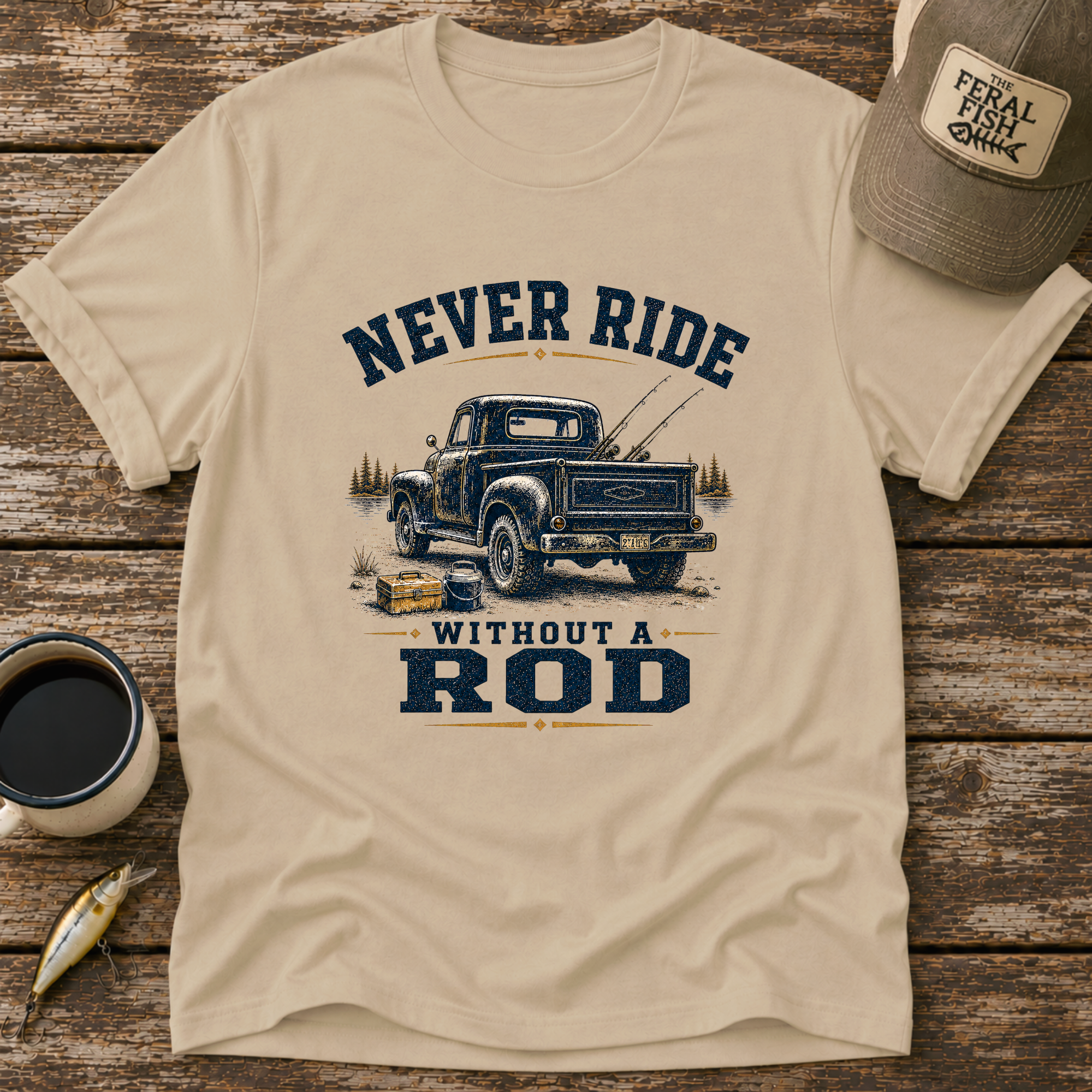 Never Ride Without A Rod T-Shirt