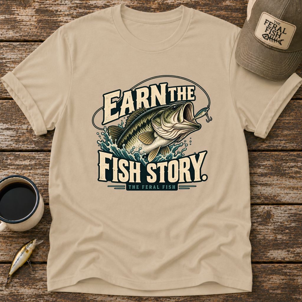 Earn The Fish Story T-Shirt