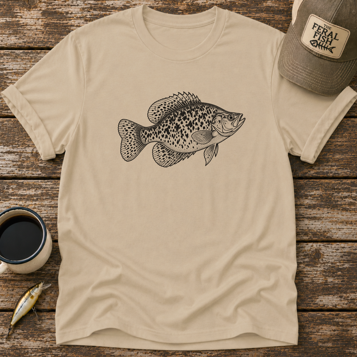 Crappie Drawing T-Shirt