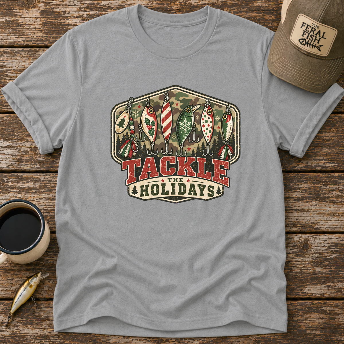 Tackle The Holidays Camo T-Shirt