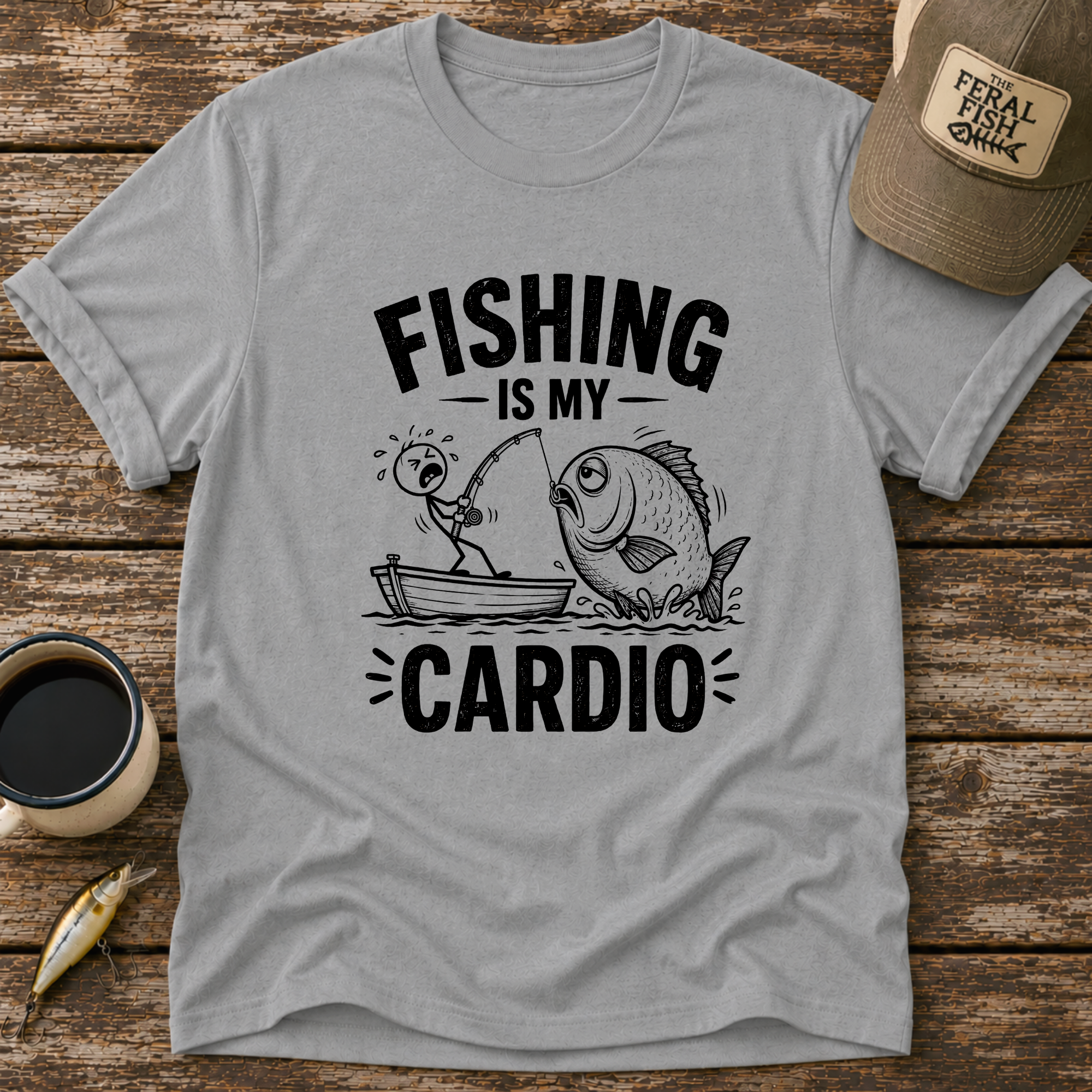 Fishing Is My Cardio T-Shirt