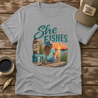 She Fishes T-Shirt