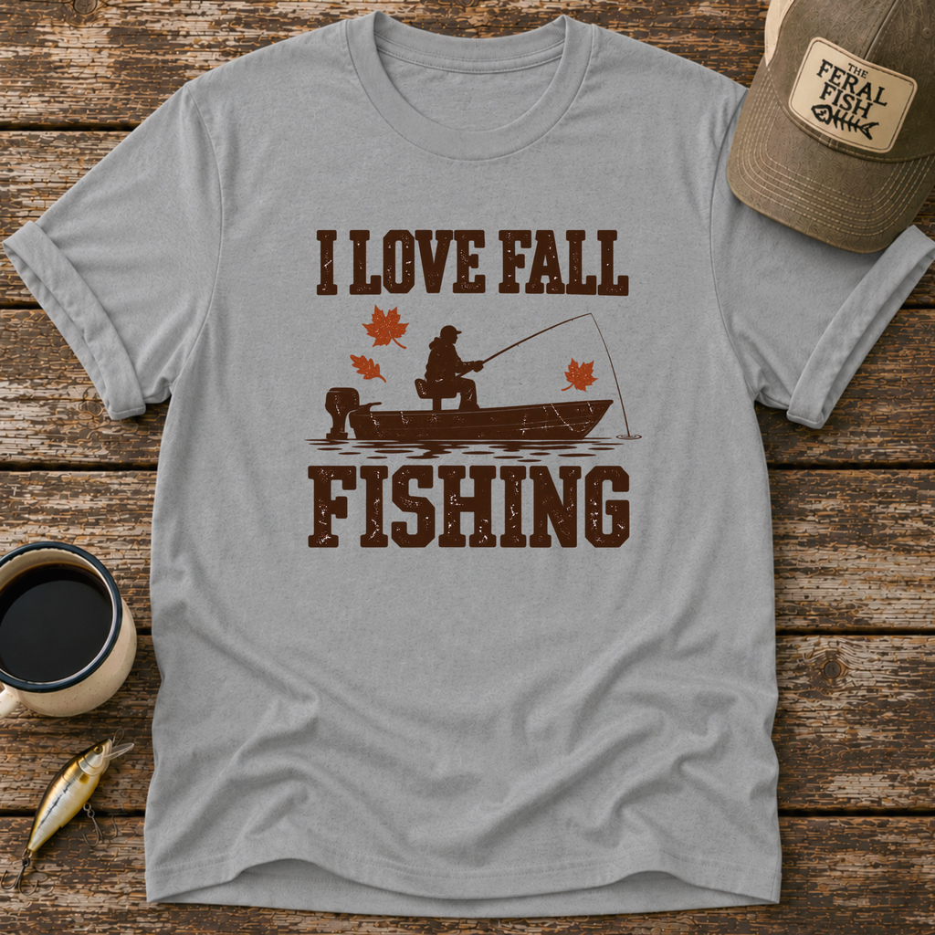 I Love Fall Fishing T-Shirt