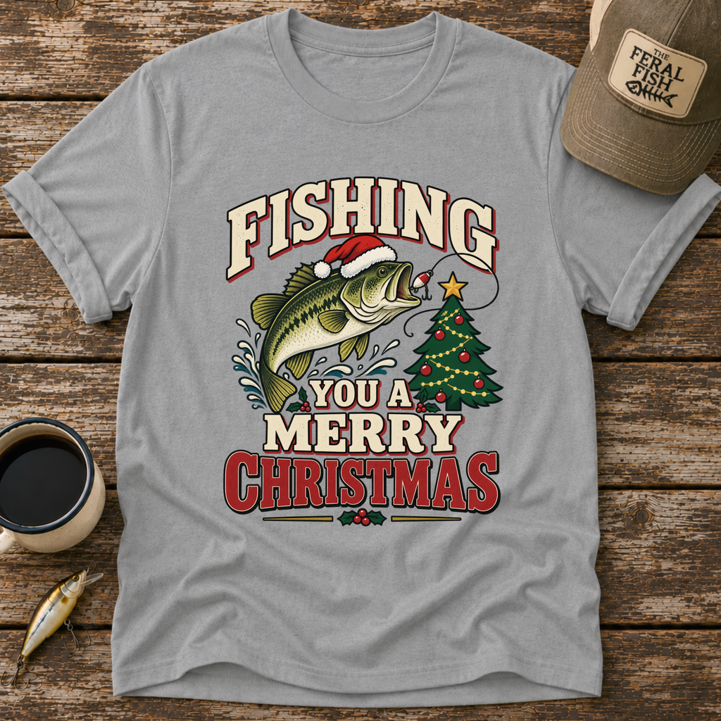 Fishing You A Merry Christmas T-Shirt