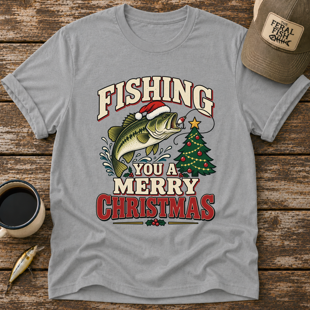 Fishing You A Merry Christmas T-Shirt