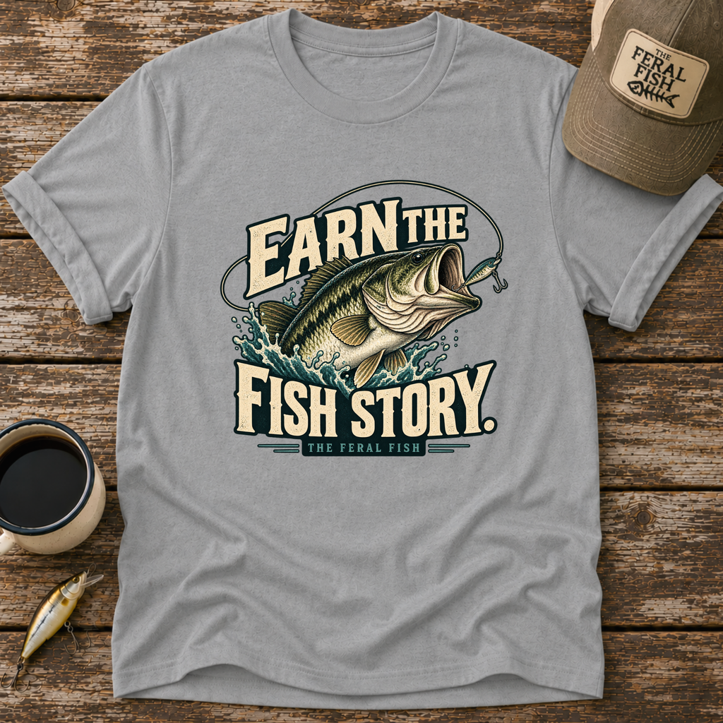 Earn The Fish Story T-Shirt