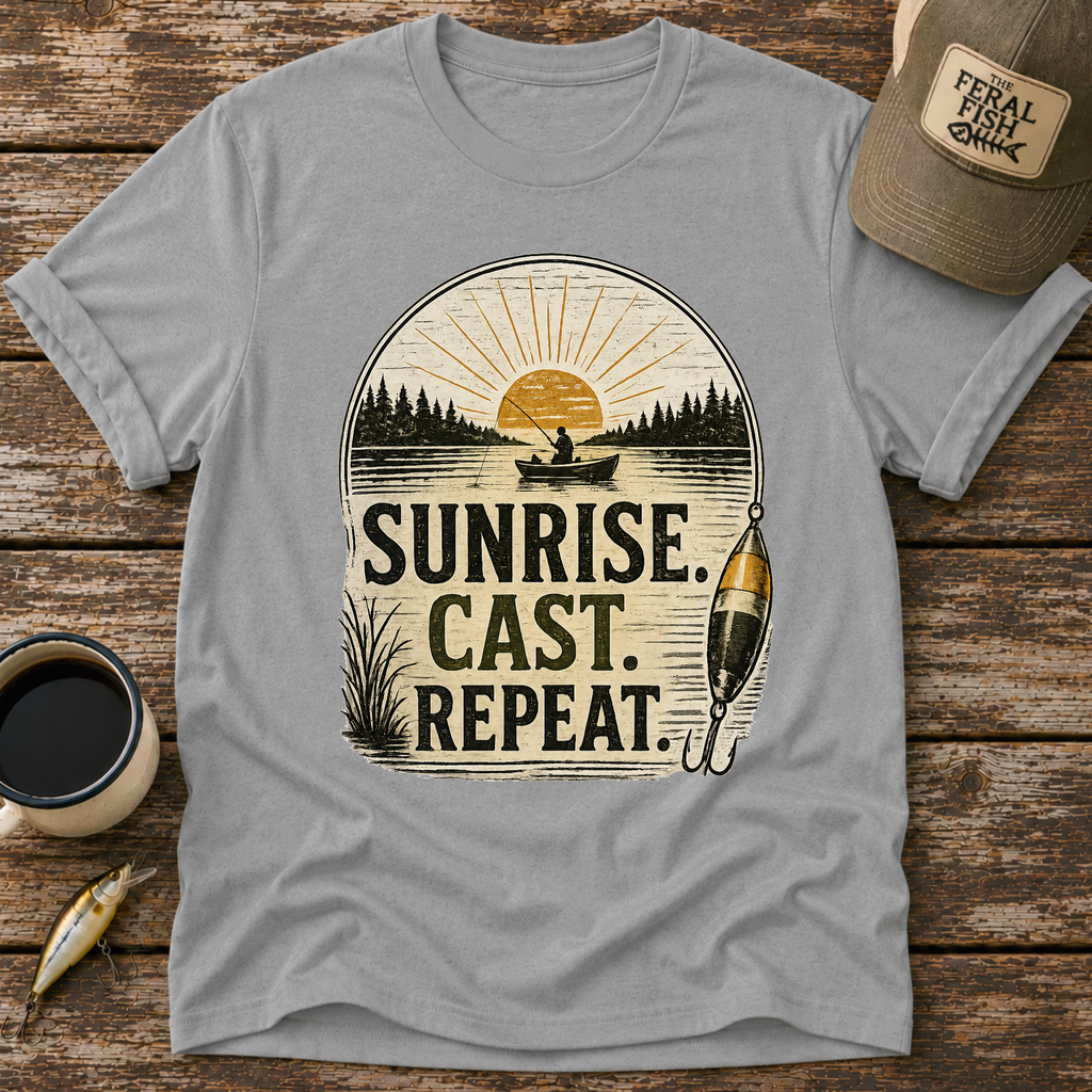 Sunrise Cast Repeat Boat T-Shirt