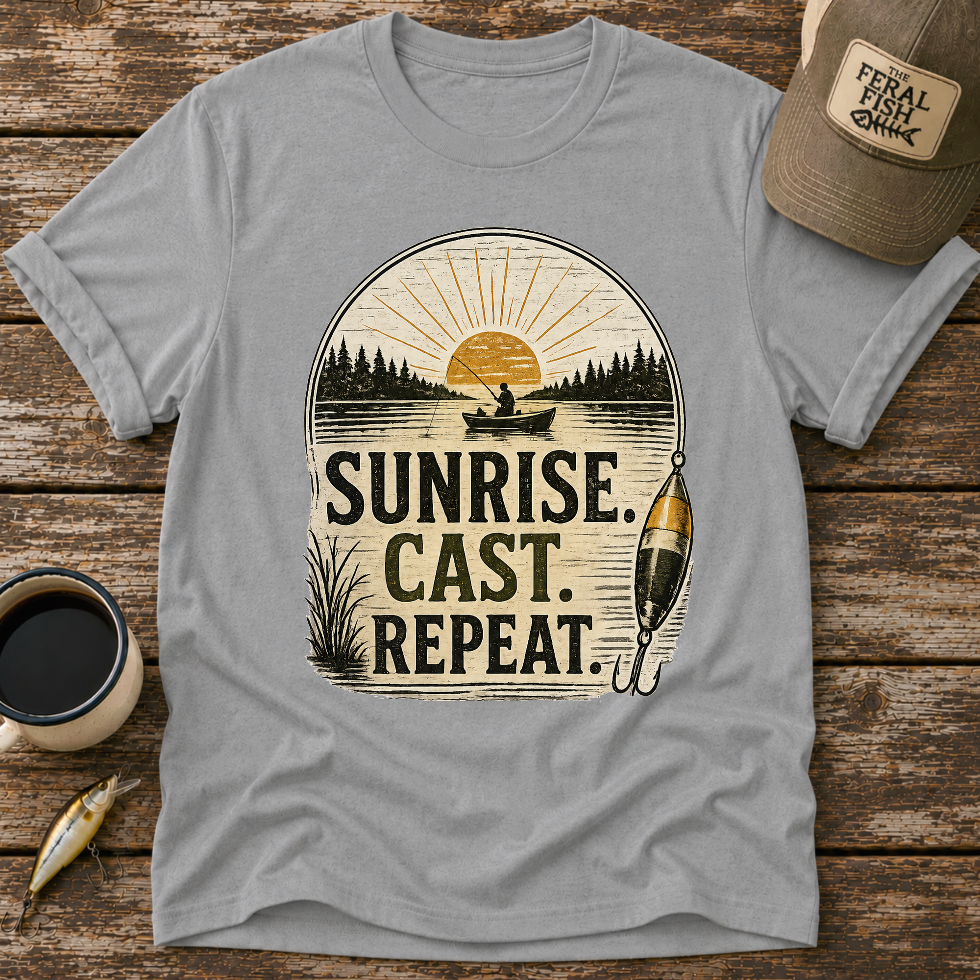 Sunrise Cast Repeat Boat T-Shirt