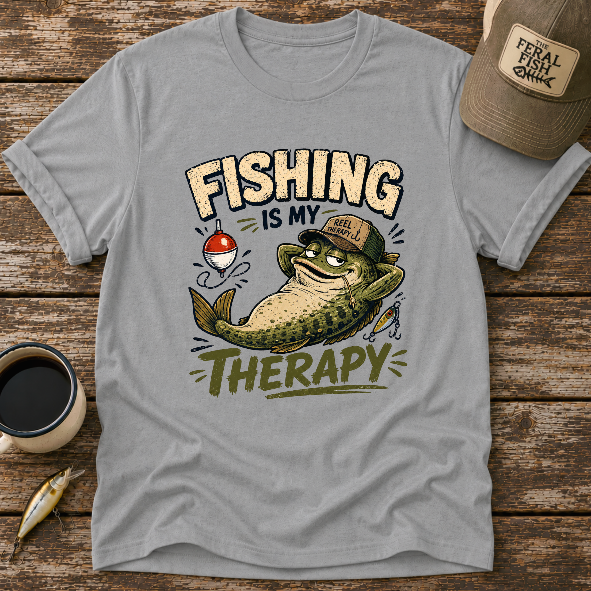 Fishing Is My Therapy T-Shirt