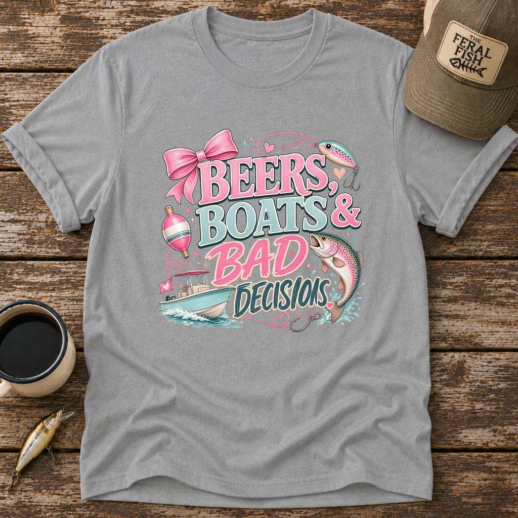 Beers Boats & Bad Decisions T-Shirt