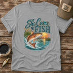 She Came To Fish Redfish T-Shirt