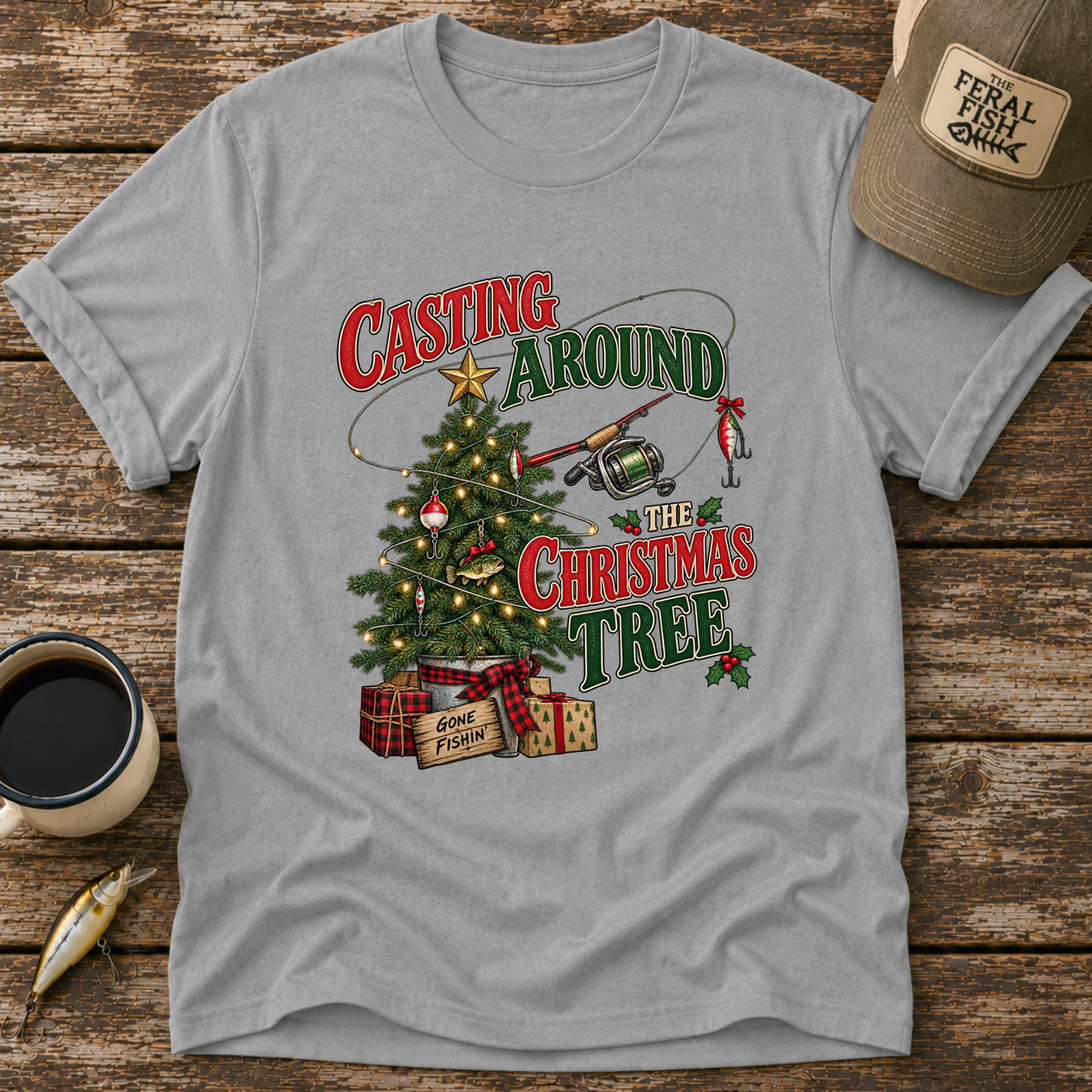 Casting Around The Christmas Tree T-Shirt