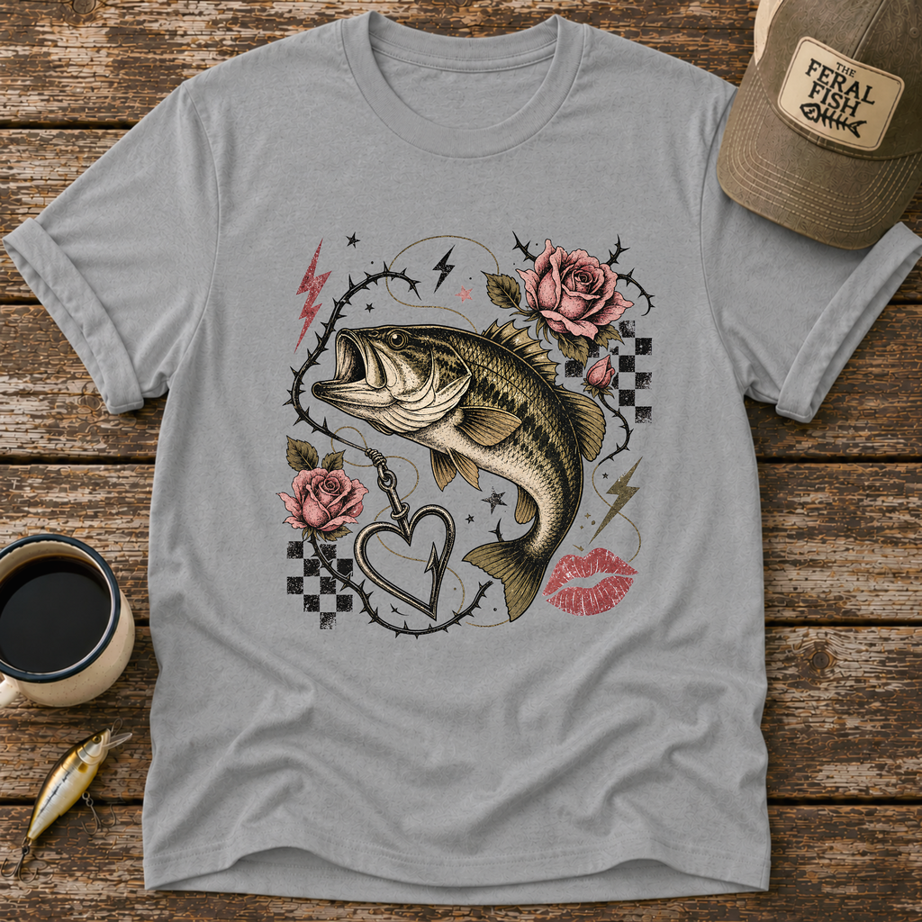 Bass & Hook Heart T-Shirt