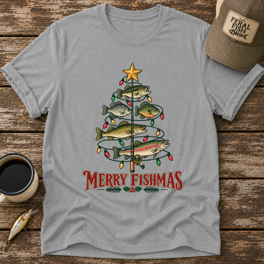 Merry Fishmas Tree T-Shirt
