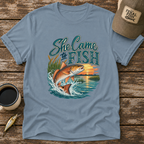 She Came To Fish Redfish T-Shirt