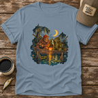 Bigfoot & Swamp Creature Fishing T-Shirt