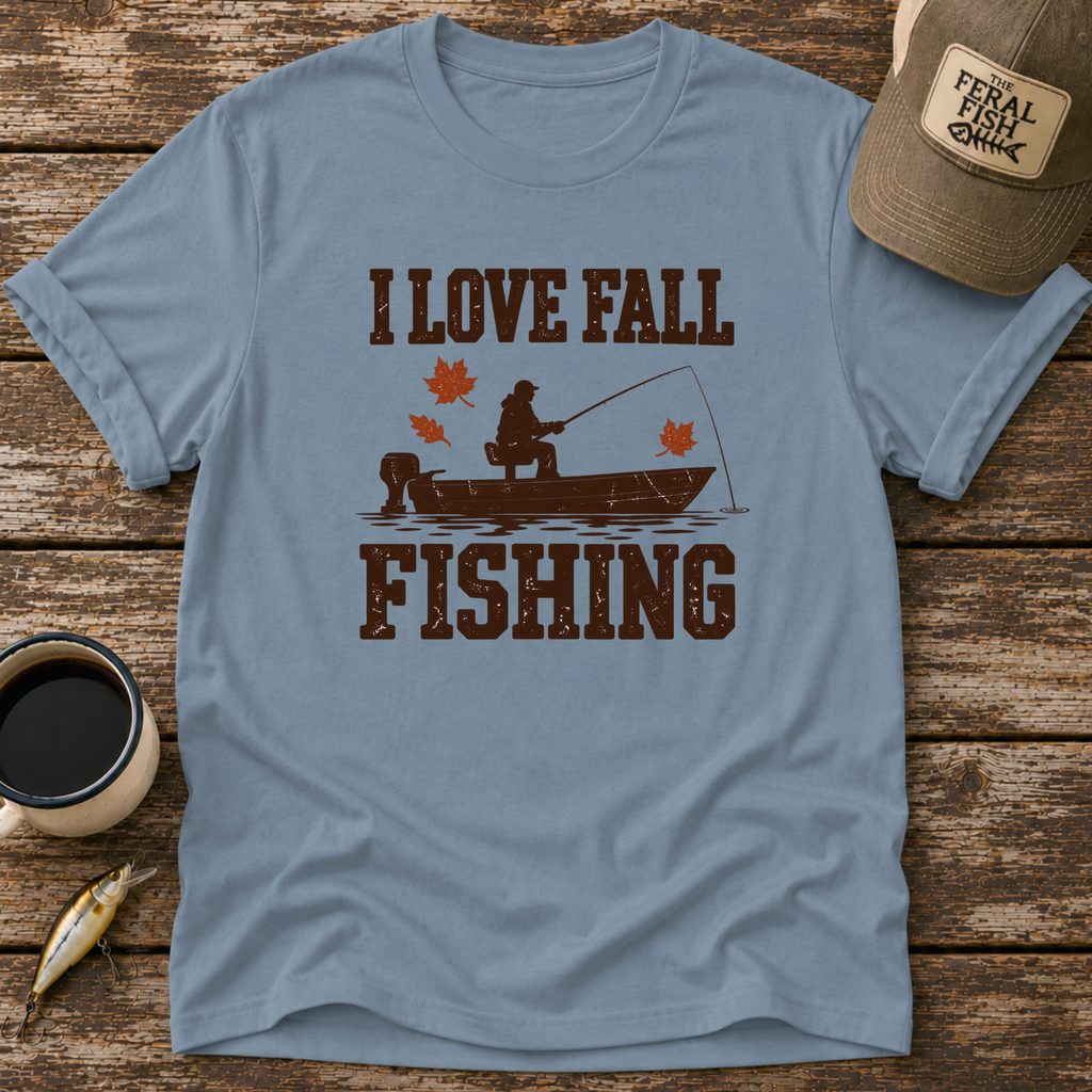 I Love Fall Fishing T-Shirt