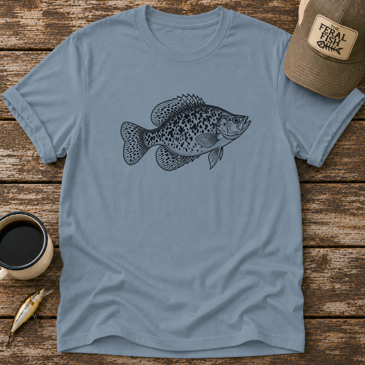 Crappie Drawing T-Shirt