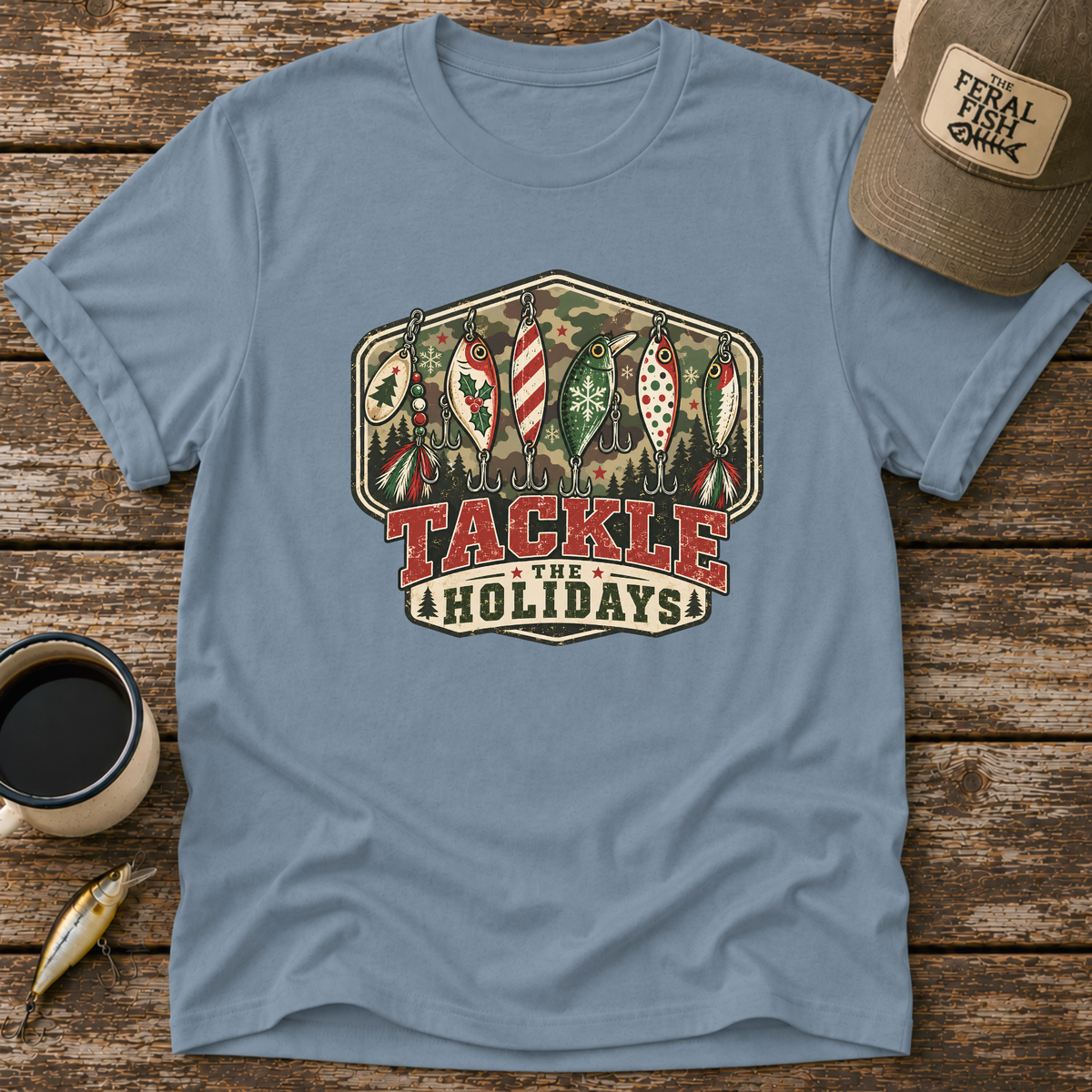 Tackle The Holidays Camo T-Shirt