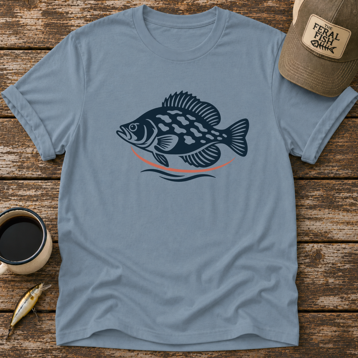 Retro Crappie Fish T-Shirt