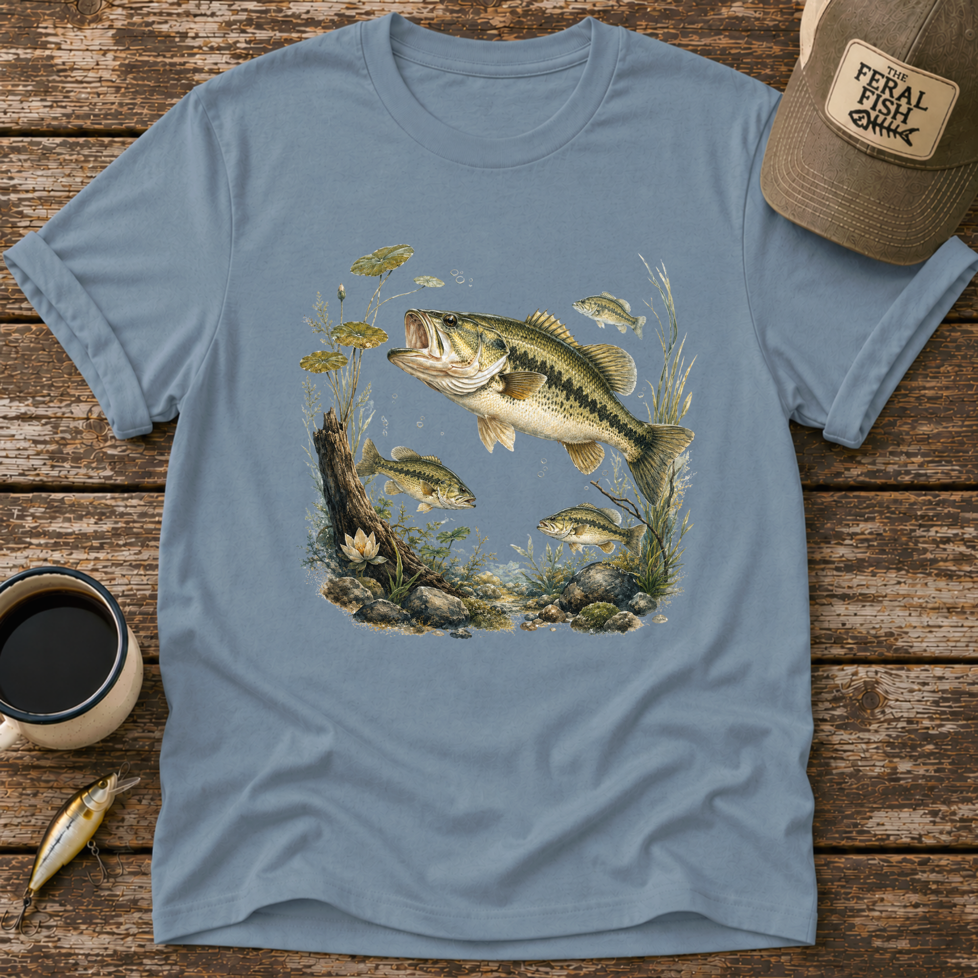 Bass Swimming T-Shirt